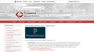 Chaboya - PowerSchool Login - Evergreen School District