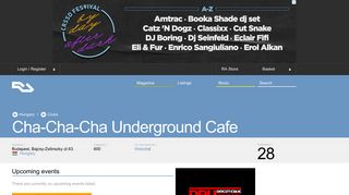 RA: Cha-Cha-Cha Underground Cafe - Hungary nightclub