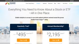 Chaikin Analytics - Make More Money in the Market with Less Risk