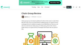 Chain Group Review — Steemit