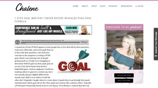 1 Step Goal Mastery | Never Before Revealed ... - Chalene Johnson