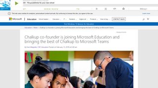 Chalkup co-founder is joining Microsoft Education and bringing the ...