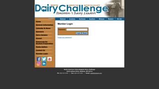 Member Login - North American Intercollegiate Dairy Challenge