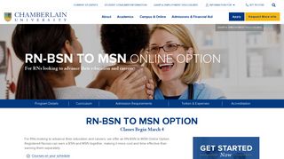RN to BSN to MSN Online - Programs for RNs | Chamberlain