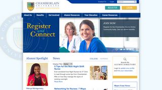 Chamberlain Alumni Online Community - Login