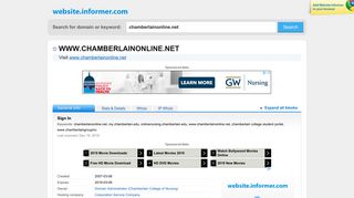 chamberlainonline.net at Website Informer. Sign In. Visit ...