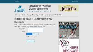 Member Login - Port Colborne Wainfleet Chamber of Commerce