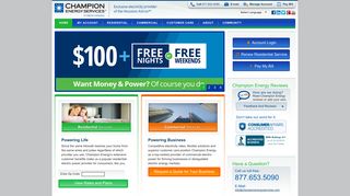 Champion Energy Services | Retail Electricity Provider | Lower Energy ...