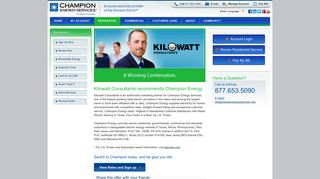 Kilowatt Consultants recommends Champion Energy