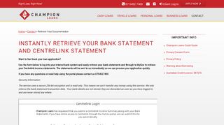 Retrieve Your Documents - Champion Loans