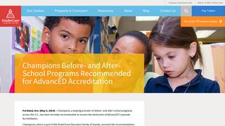 Champions Before- and After-School Programs Recommended for ...