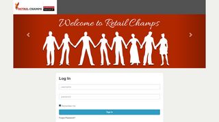 Retail champs: Log In