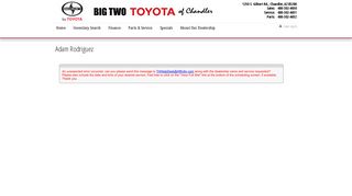 Online Service Application| Big Two Toyota | new Toyota, Scion ...