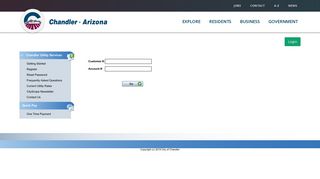 Online Payment - The City of Chandler Utility Services