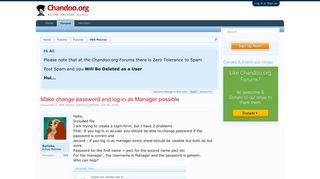 Make change password and log in as Manager possible | Chandoo.org ...