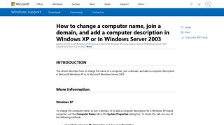 How to change a computer name, join a domain, and add a computer ...