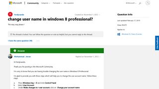 change user name in windows 8 professional? - Microsoft Community