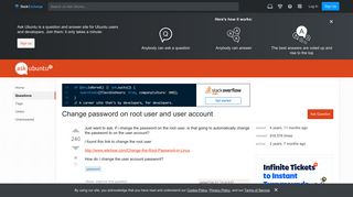 Change password on root user and user account - Ask Ubuntu