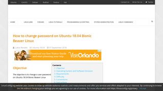 How to change password on Ubuntu 18.04 Bionic Beaver Linux ...