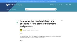 Solved: Removing the Facebook login and changing it for a ...