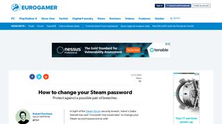How to change your Steam password • Eurogamer.net