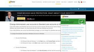 Changing Administrator user accounts to Standard user accounts on ...
