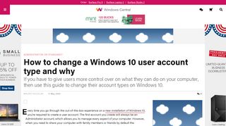 How to change a Windows 10 user account type and why | Windows ...