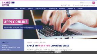 Apply Online - Changing Lives