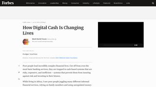 How Digital Cash Is Changing Lives - Forbes