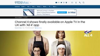 Channel 4 shows finally available on Apple TV in the UK with 'All 4 ...