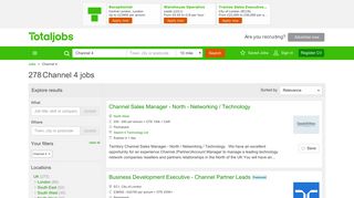 Channel 4 Jobs, Vacancies & Careers - totaljobs