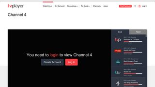 TVPlayer: Watch Live TV Online For Free - Watch Channel 4 Live