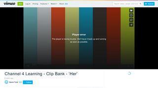 Channel 4 Learning - Clip Bank - 'Her' on Vimeo