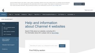 FAQ Main | Channel 4