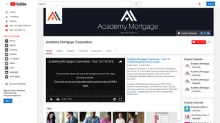 Academy Mortgage Corporation - YouTube