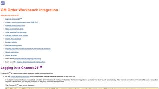 GM Order Workbench Integration - cdkglobalonline.com