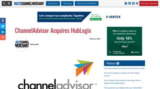 ChannelAdvisor Acquires HubLogix - Multichannel Merchant