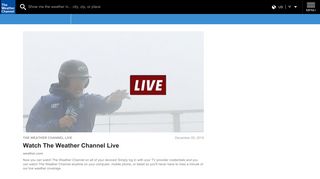 Watch The Weather Channel Live | The Weather Channel