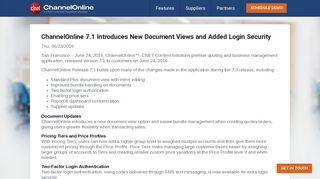 ChannelOnline 7.1 Introduces New Document Views and Added ...