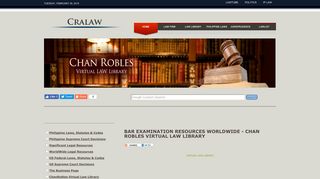 BAR EXAMINATION RESOURCES WORLDWIDE - CHAN ROBLES ...
