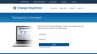 Transaction Manager | CHARGE Anywhere