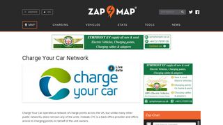 Charge Your Car network - charging guide & cost - Zap Map