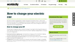 How to charge your electric car - Ecotricity