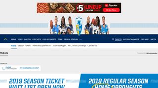 Tickets | Los Angeles Chargers