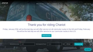 Chariot - Homepage
