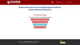 Student Information & Learning Management Software - Charis Bible ...