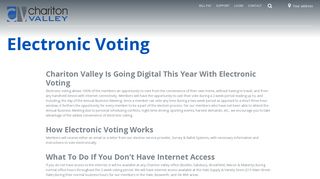 Electronic Voting | Chariton Valley