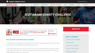 Scotiabank Charity Challenge - Scotiabank Toronto Waterfront Marathon