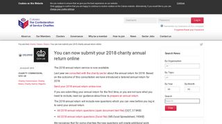 You can now submit your 2018 charity annual return online - Cobseo