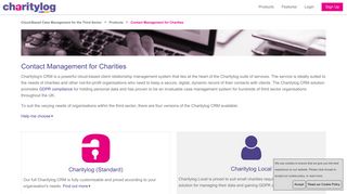 Contact Management for Charities - Charitylog